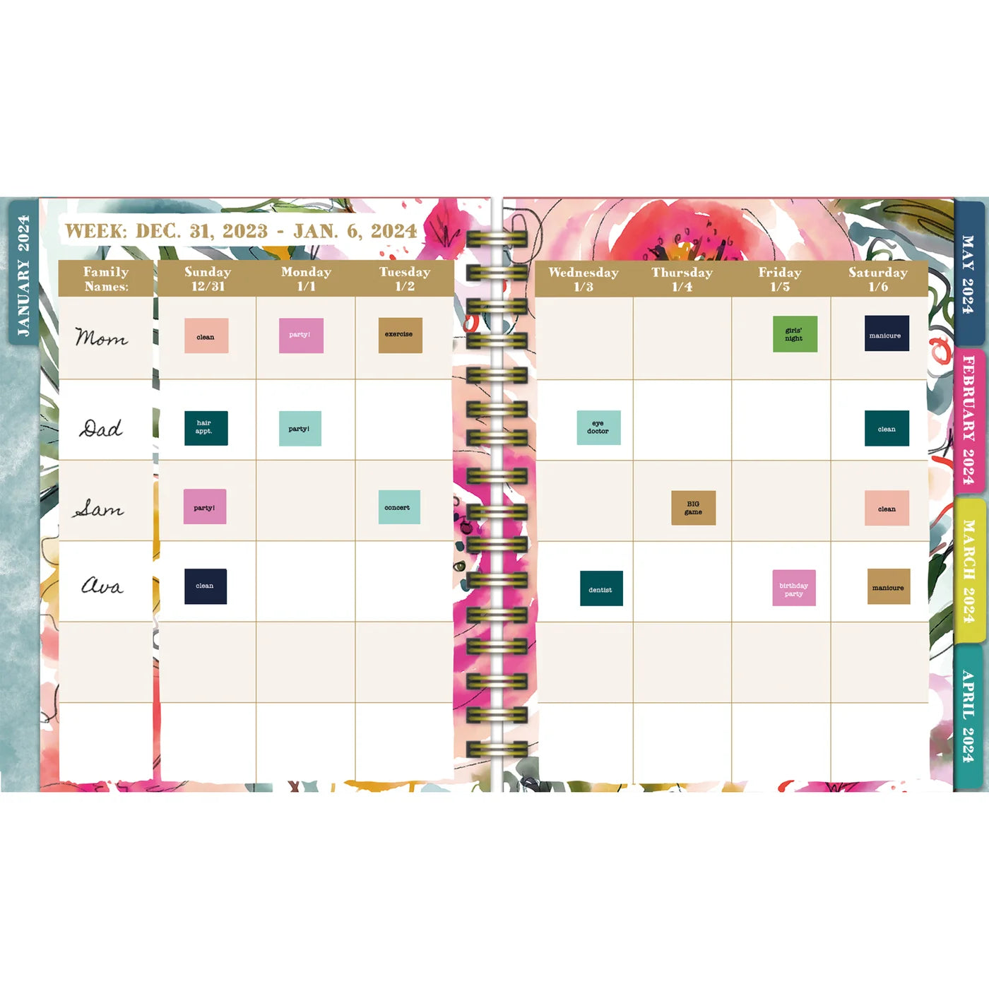 2024 Grow Wild Planner - Plant It Monthly & Weekly Diary/Planner