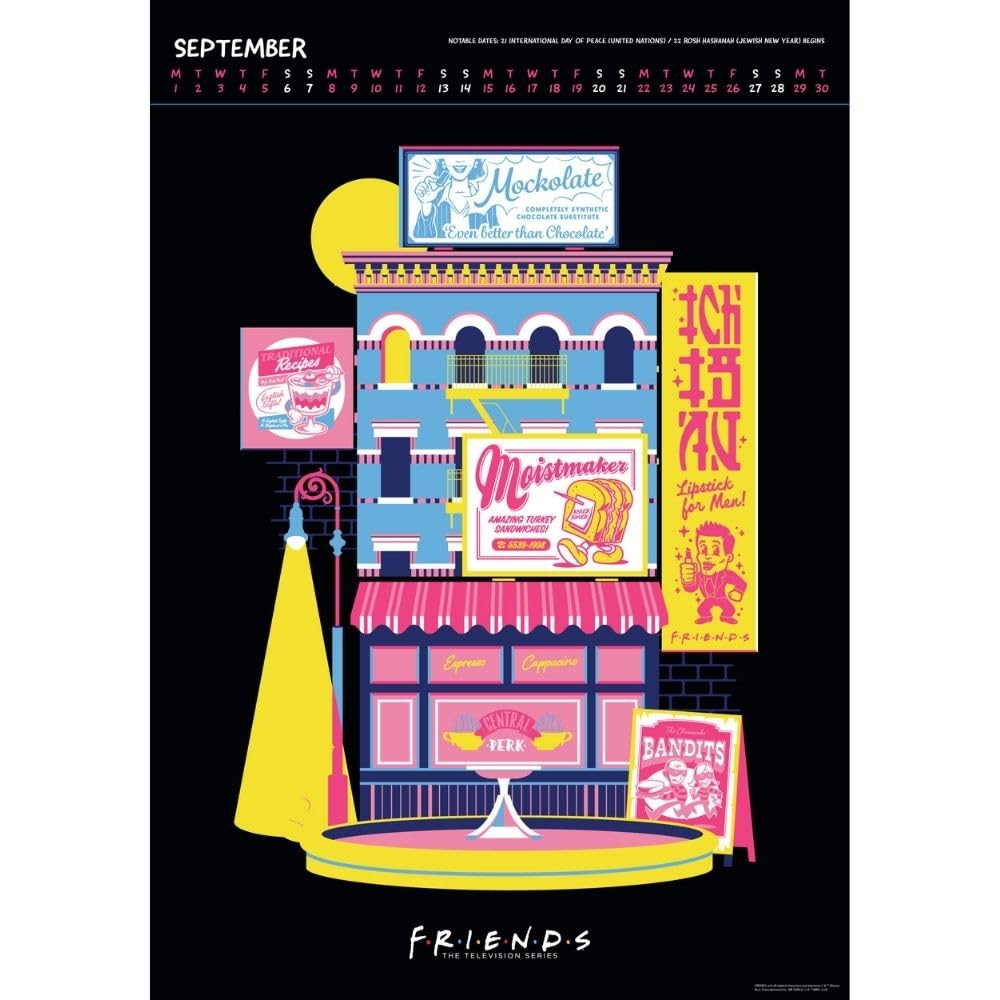 2025 Friends - A3 Deluxe Wall Calendar