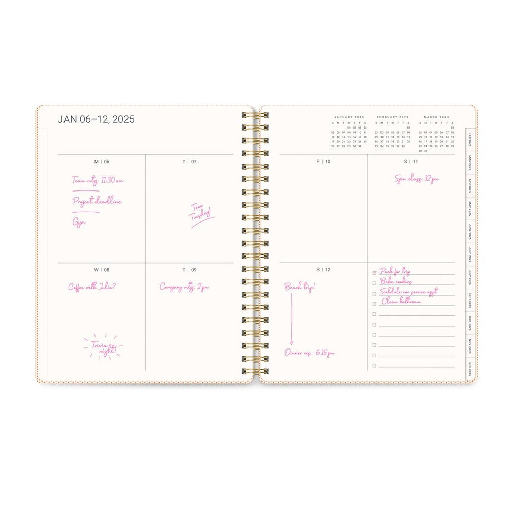 2025 Endless Summer - Baxter Weekly & Monthly Diary/Planner