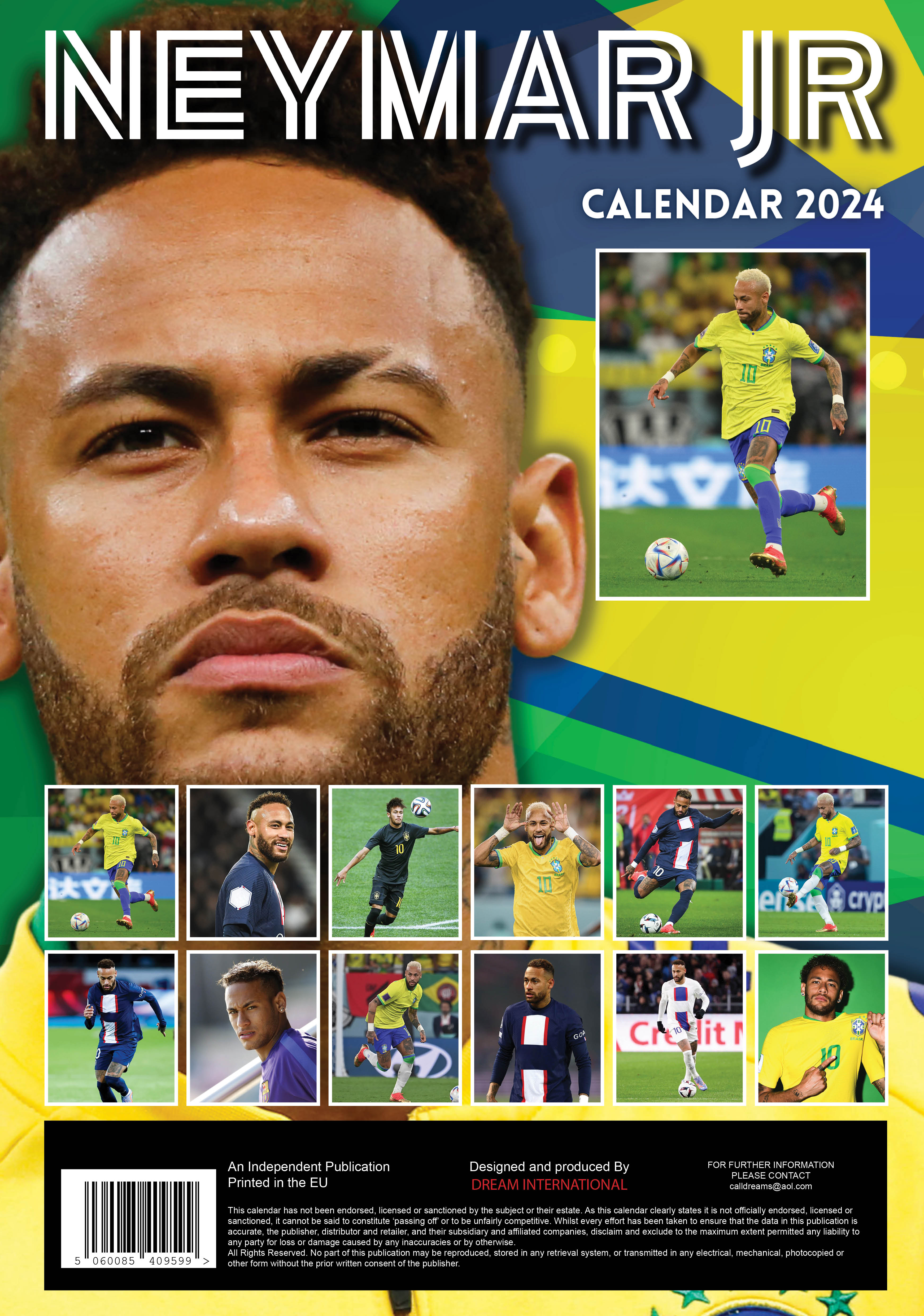 2024 Neymar - A3 Wall Calendar