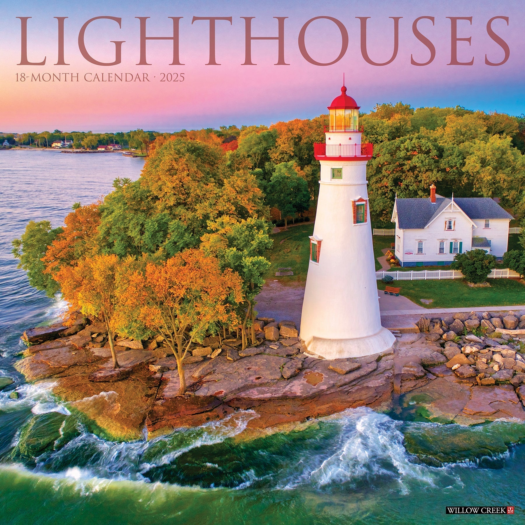 2025 Lighthouses - Square Wall Calendar (US Only)