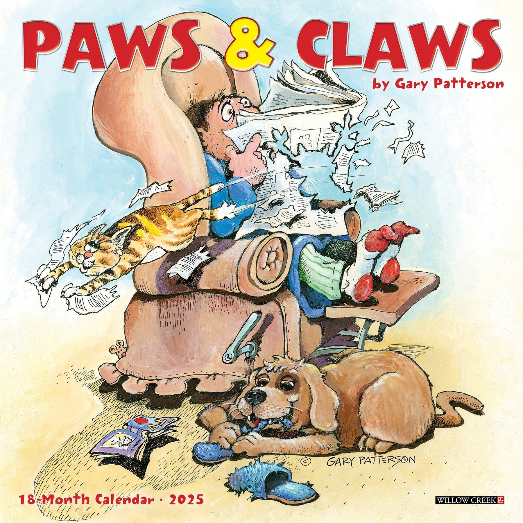 2025 Paws & Claws by Gary Patterson - Mini Wall Calendar (US Only)