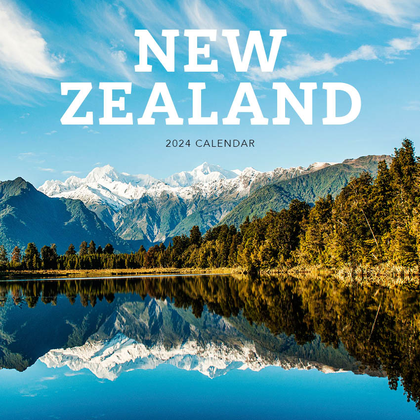 2024 New Zealand (by Paper Pocket) - Square Wall Calendar