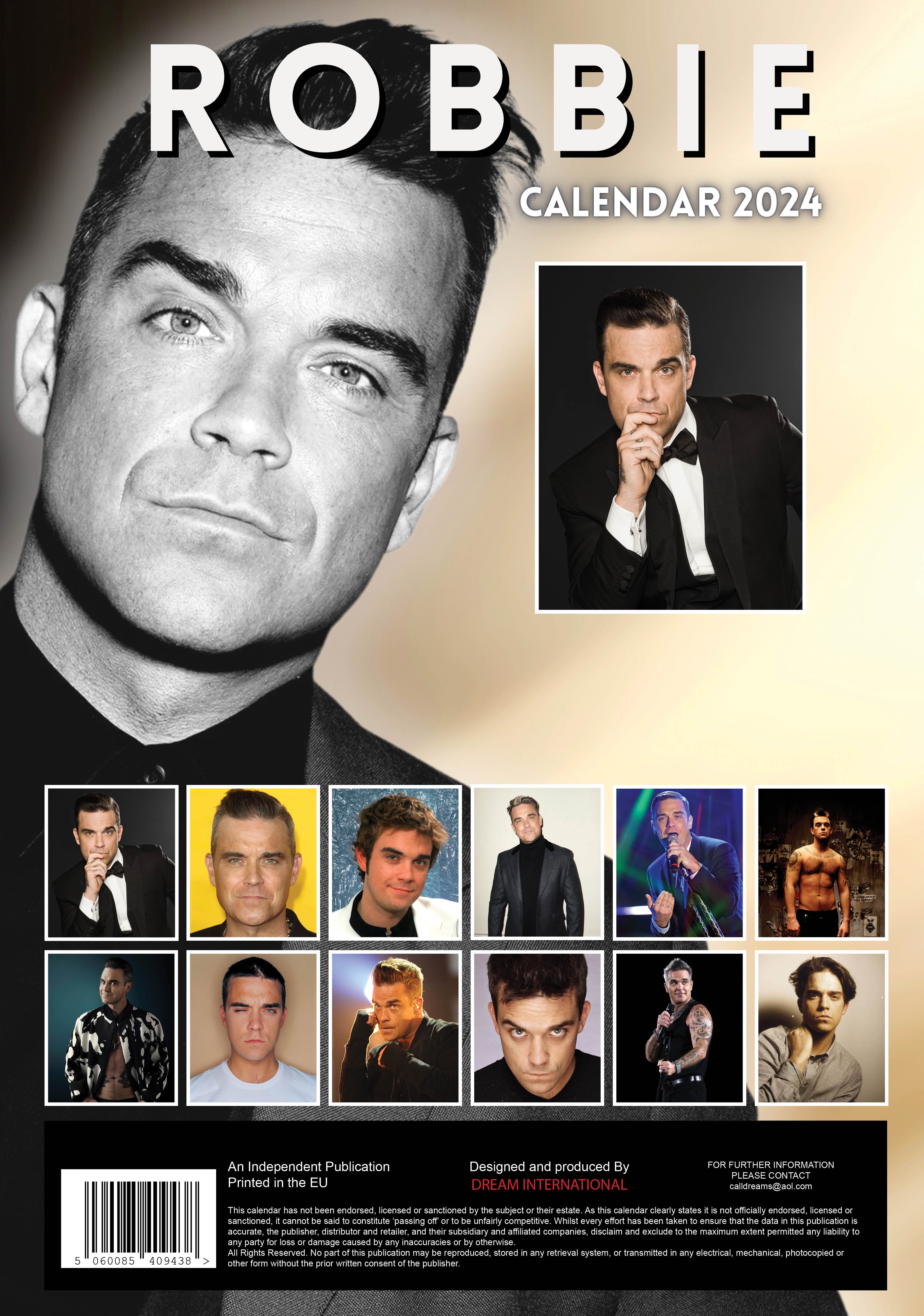 2024 Robbie Williams - A3 Wall Calendar  SOLD OUT