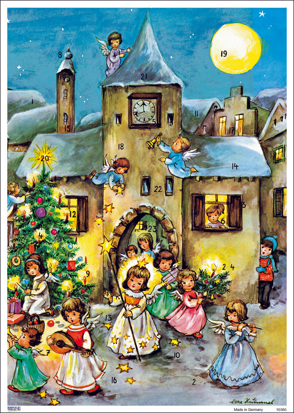 Angel with Wand - Poster Advent Calendar