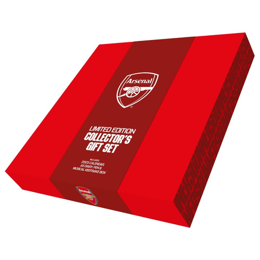 2025 Arsenal Fc - Calendar & Diary Musical Gift Box Set