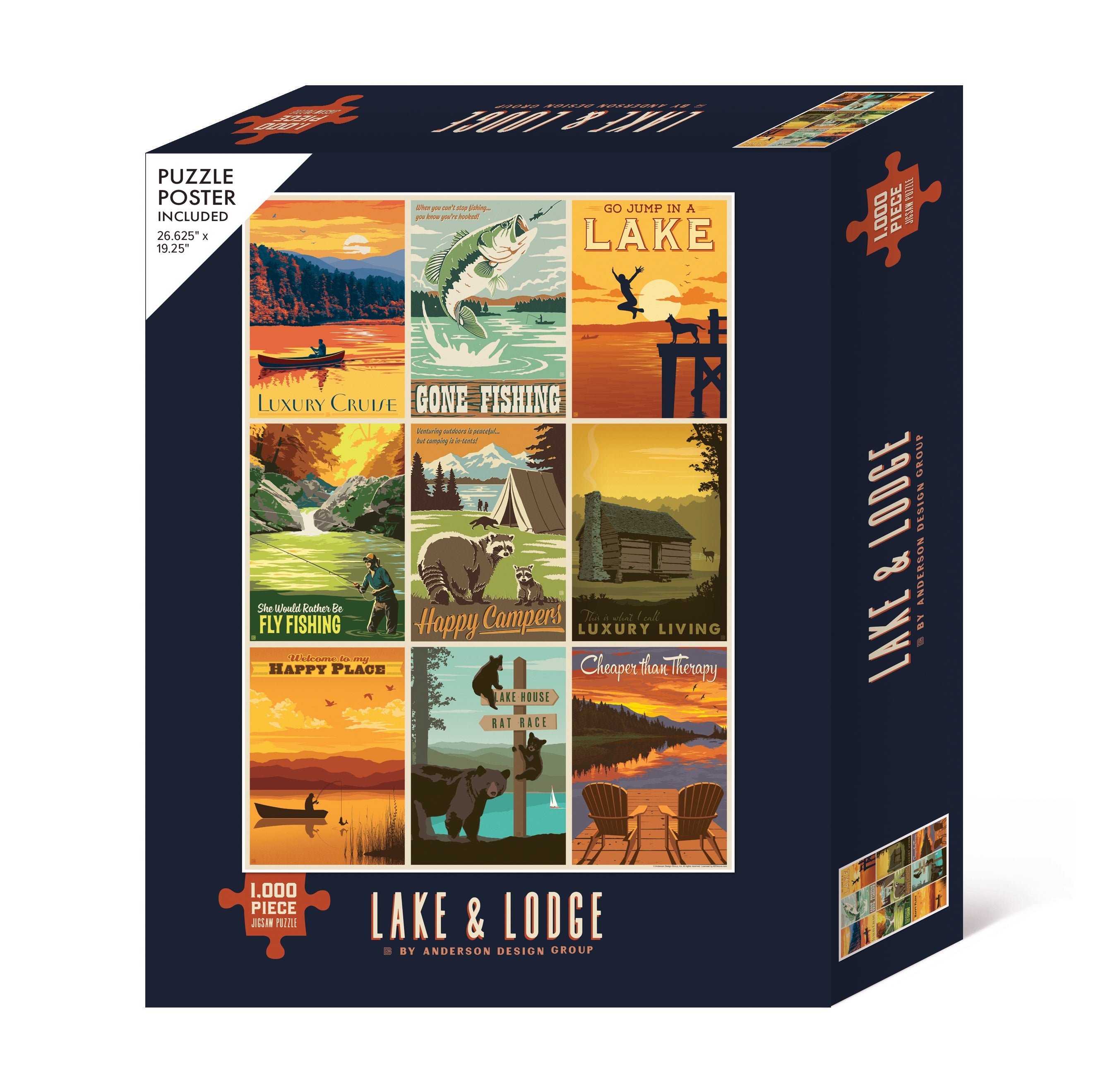 Lake & Lodge 1000 Piece - Jigsaw Puzzle