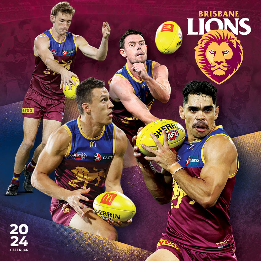 2024 AFL Brisbane Lions - Square Wall Calendar