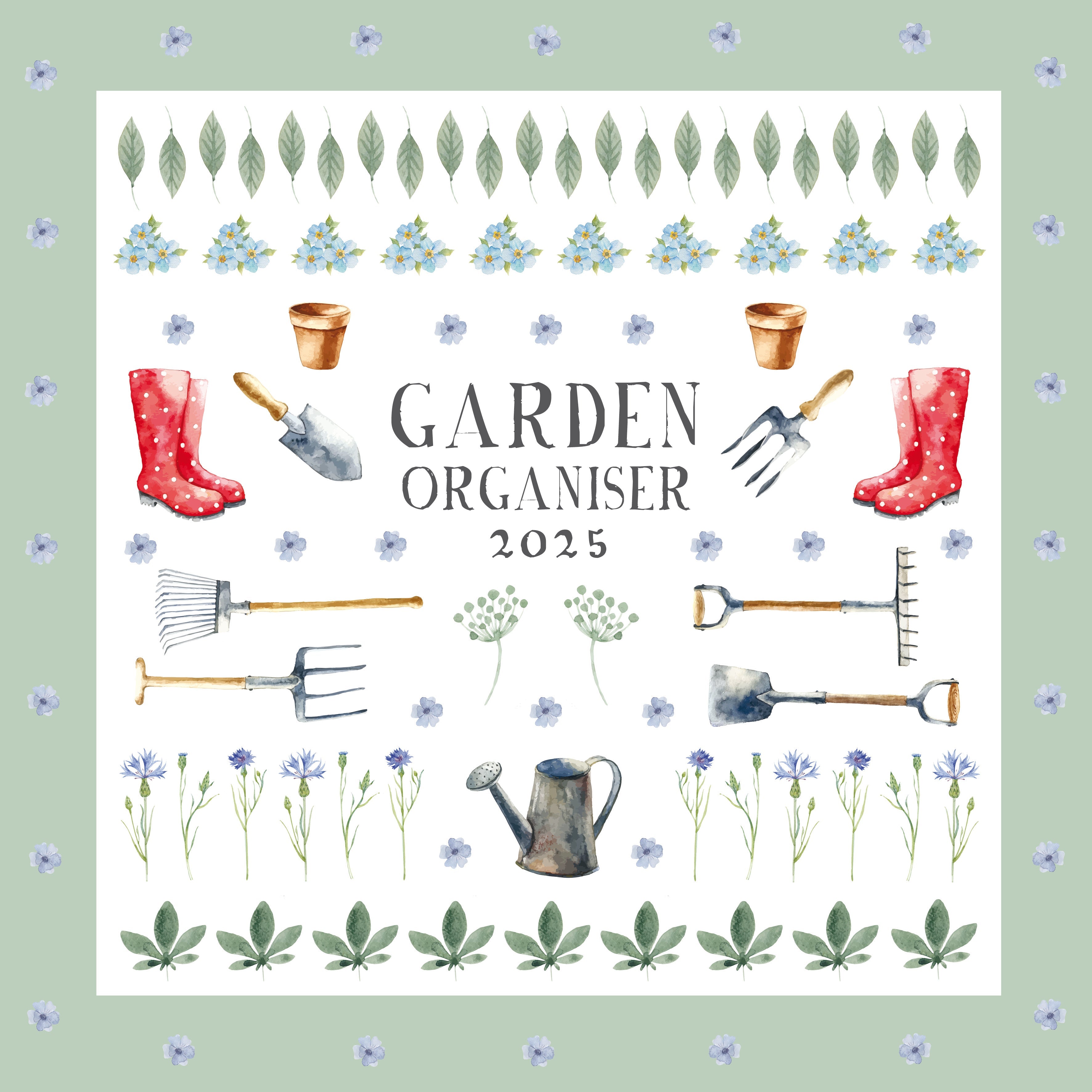 2025 Garden Organiser - Square Wall Calendar