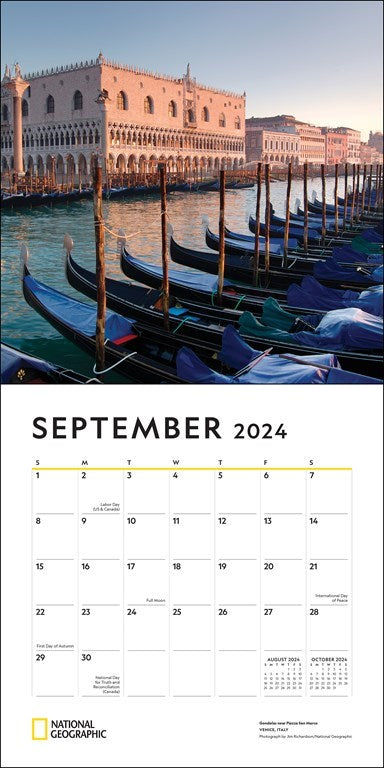 2024 National Geographic: World Travel - Square Wall Calendar  SOLD OUT