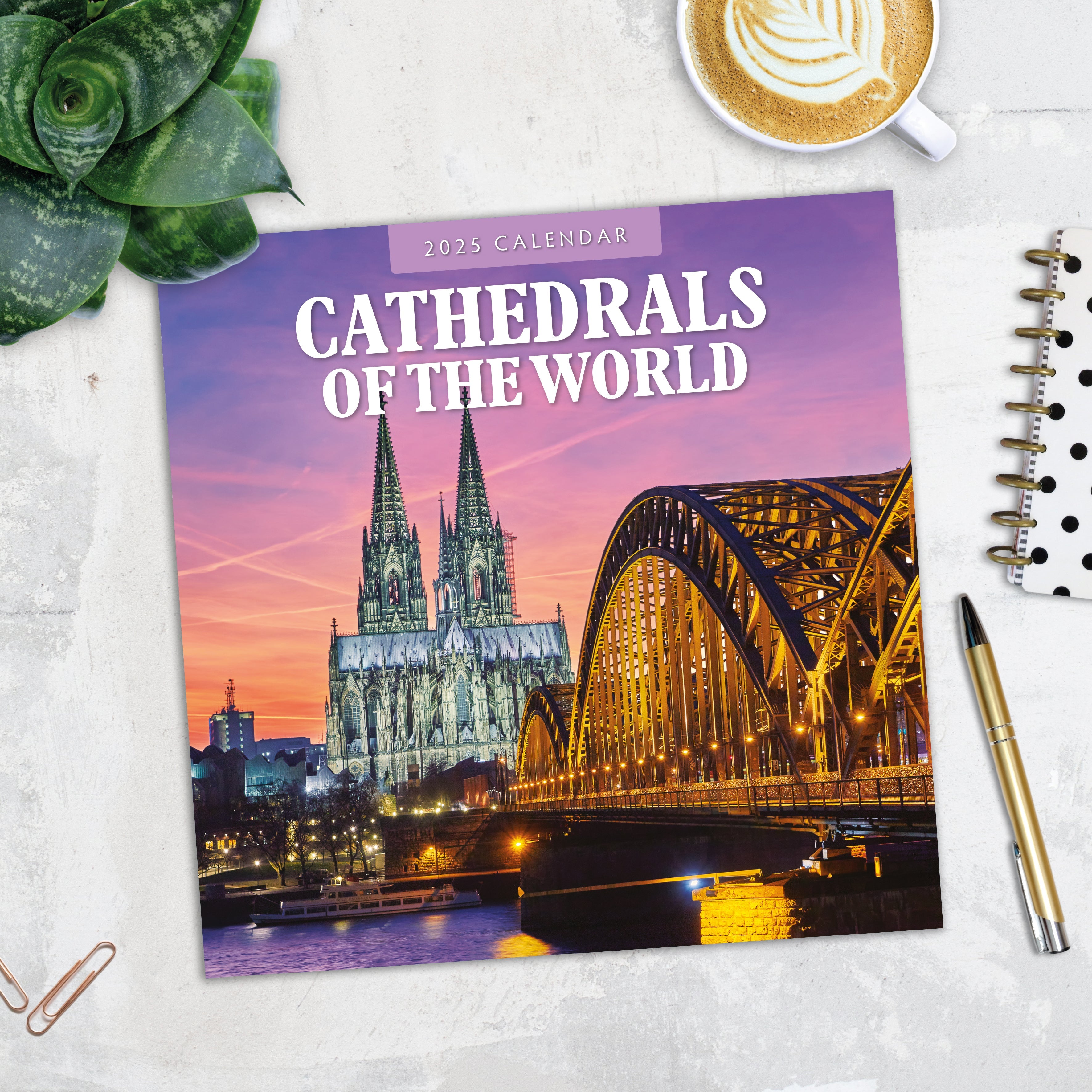 2025 Cathedrals of the World - Square Wall Calendar