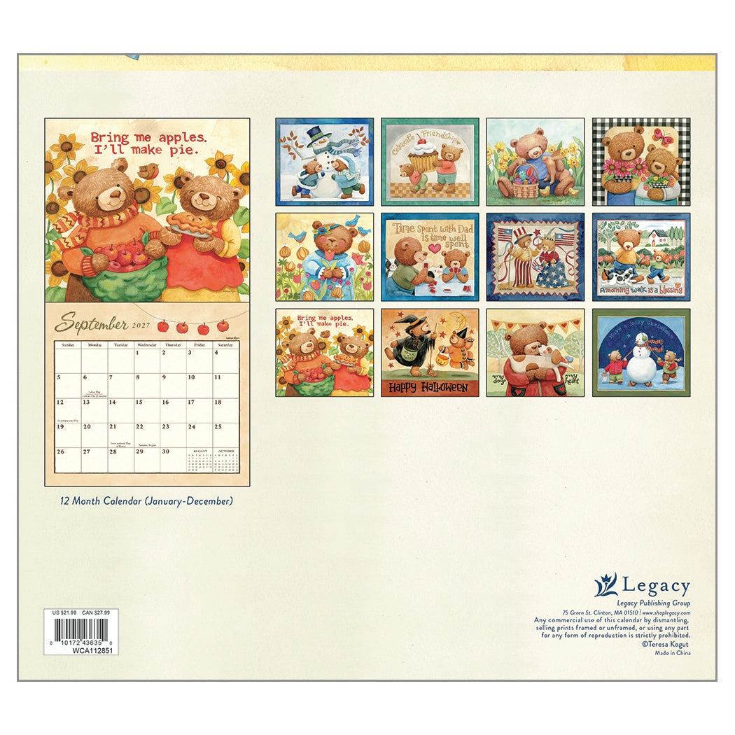 2027 Bears - Deluxe Wall Calendar