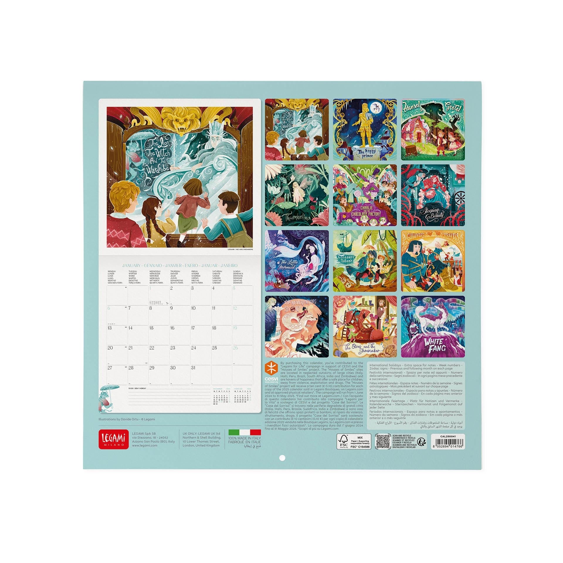 2025 Once Upon A Time - Square Wall Calendar