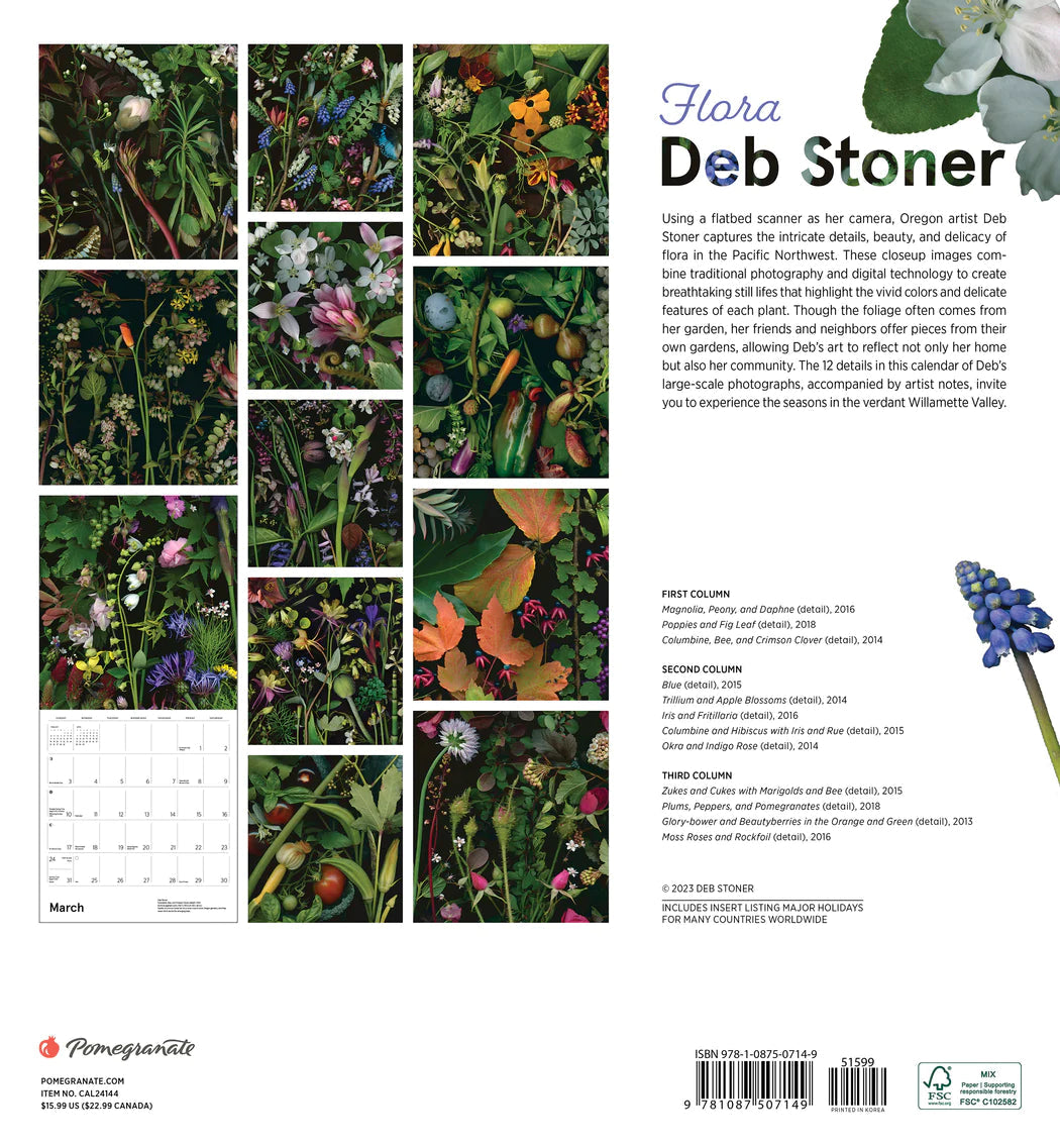 2024 Deb Stoner: Flora - Square Wall Calendar  SOLD OUT