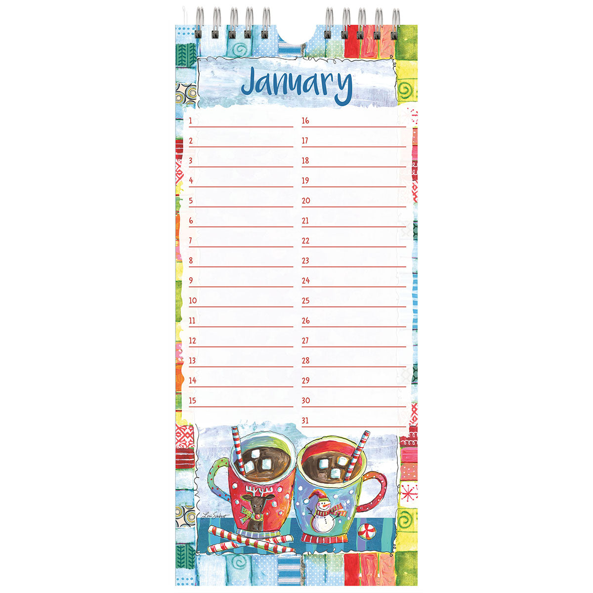LANG Happy Life Special Date Organizer - Perpetual Slim Wall Calendar