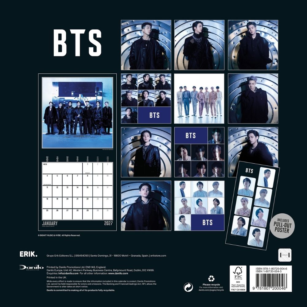 2027 Bts - Square Wall Calendar - product image 5