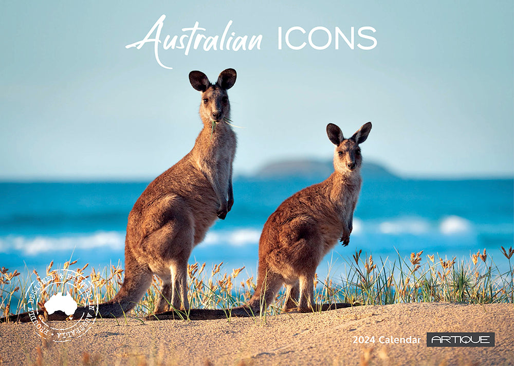 2024 Australian Icons (by Artique) - Horizontal Wall Calendar