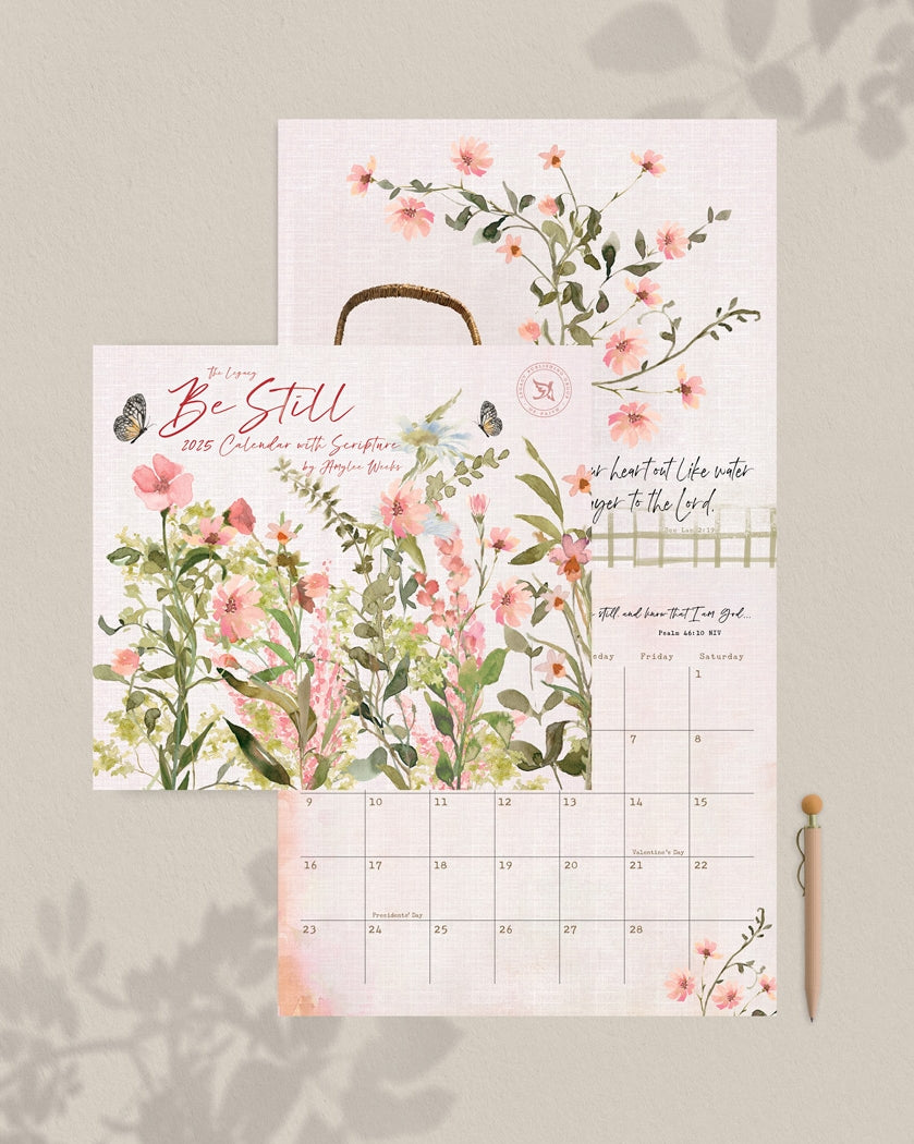 2025 Legacy Be Still - Scripture - Deluxe Wall Calendar