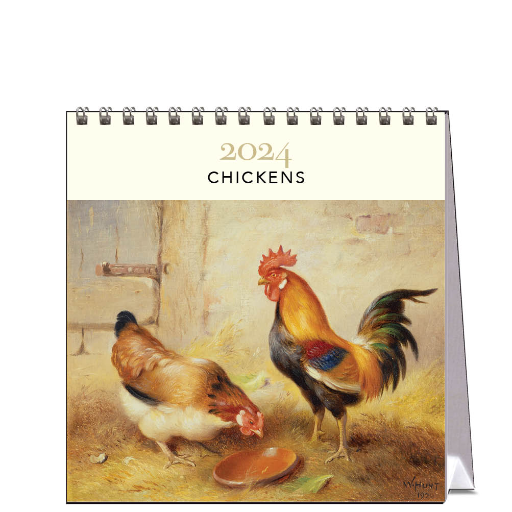 2024 Chickens - Desk Easel Calendar