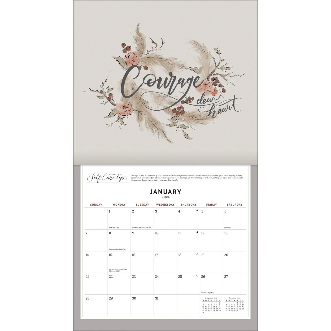 2024 LANG Be Gentle By Lily & Val - Deluxe Wall Calendar