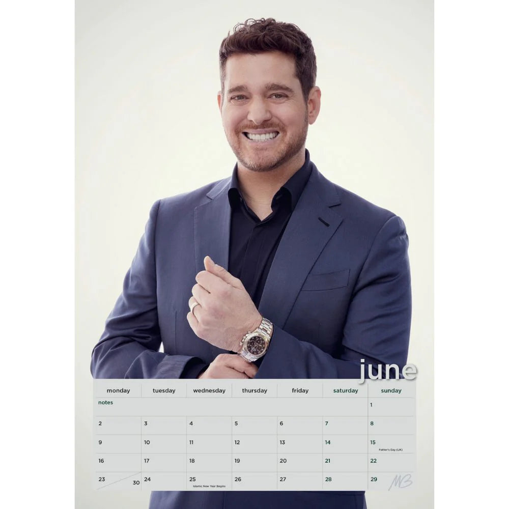 2025 Michael Buble - A3 Wall Calendar