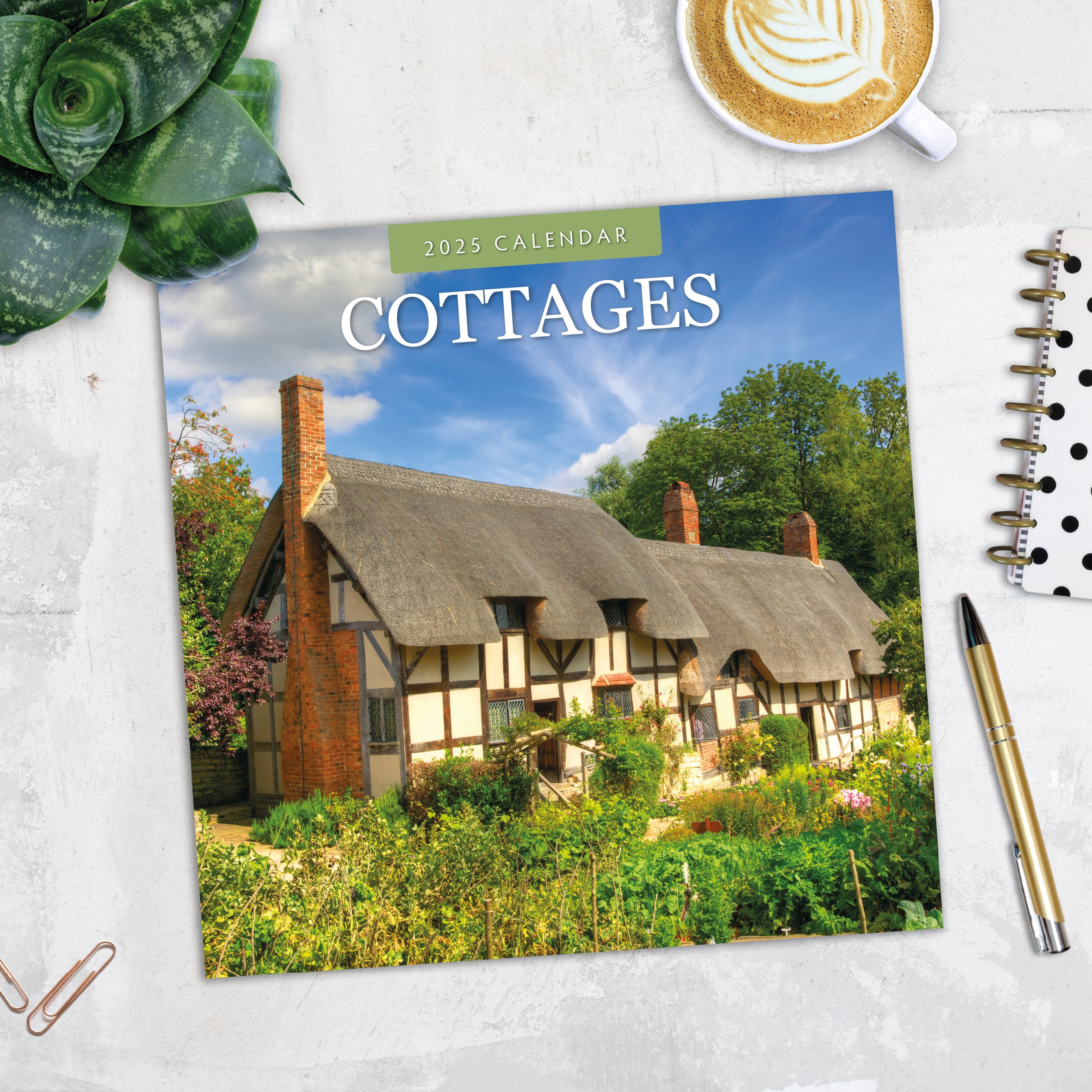 2025 Cottages - Square Wall Calendar