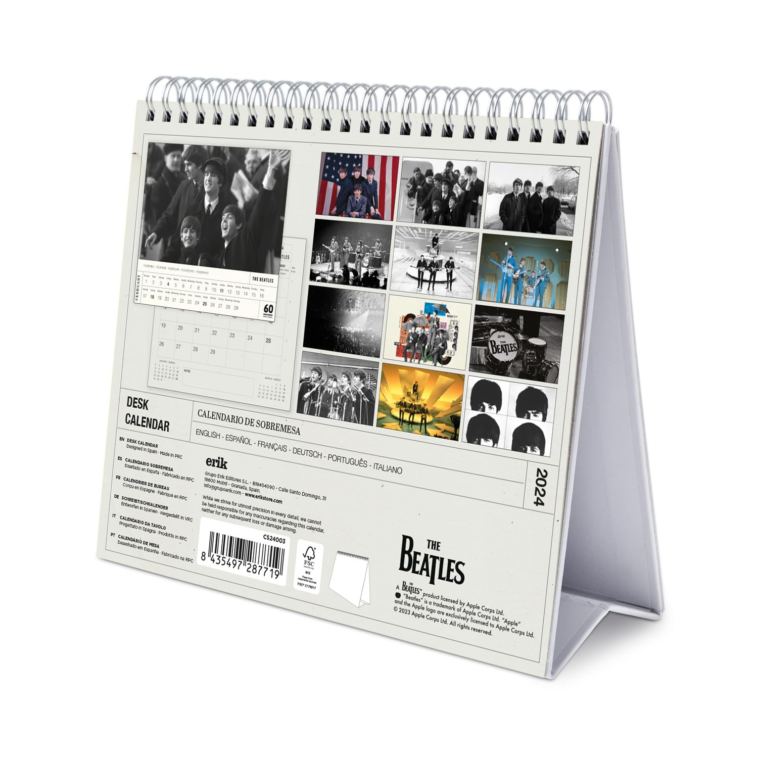 2024 Beatles - Desk Easel Calendar  SOLD OUT