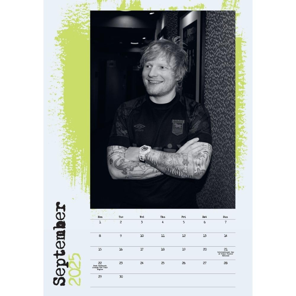 2025 Ed Sheeran - A3 Wall Calendar