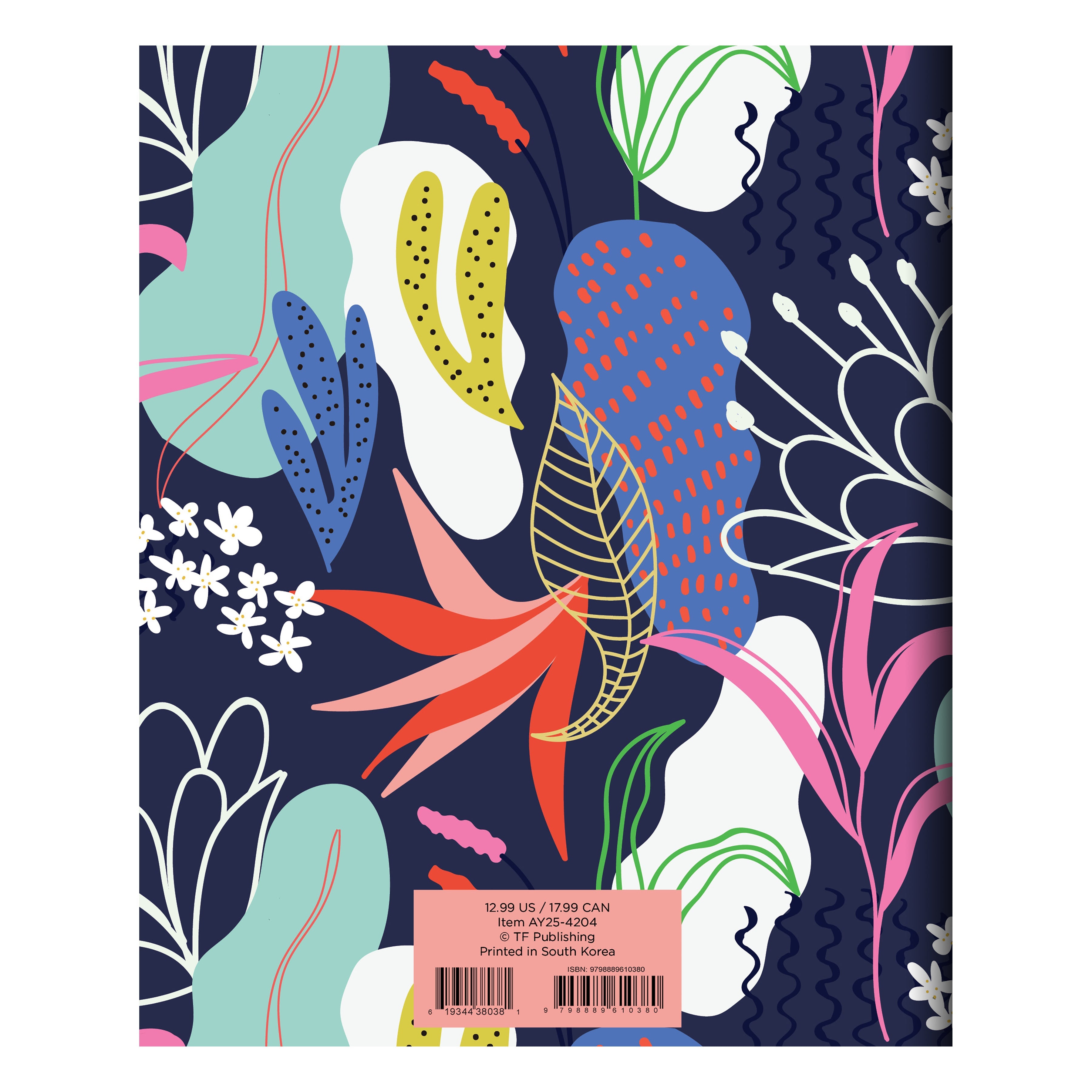 July 2024 - June 2025 Funky Floral - Medium Monthly Academic Year Diary/Planner