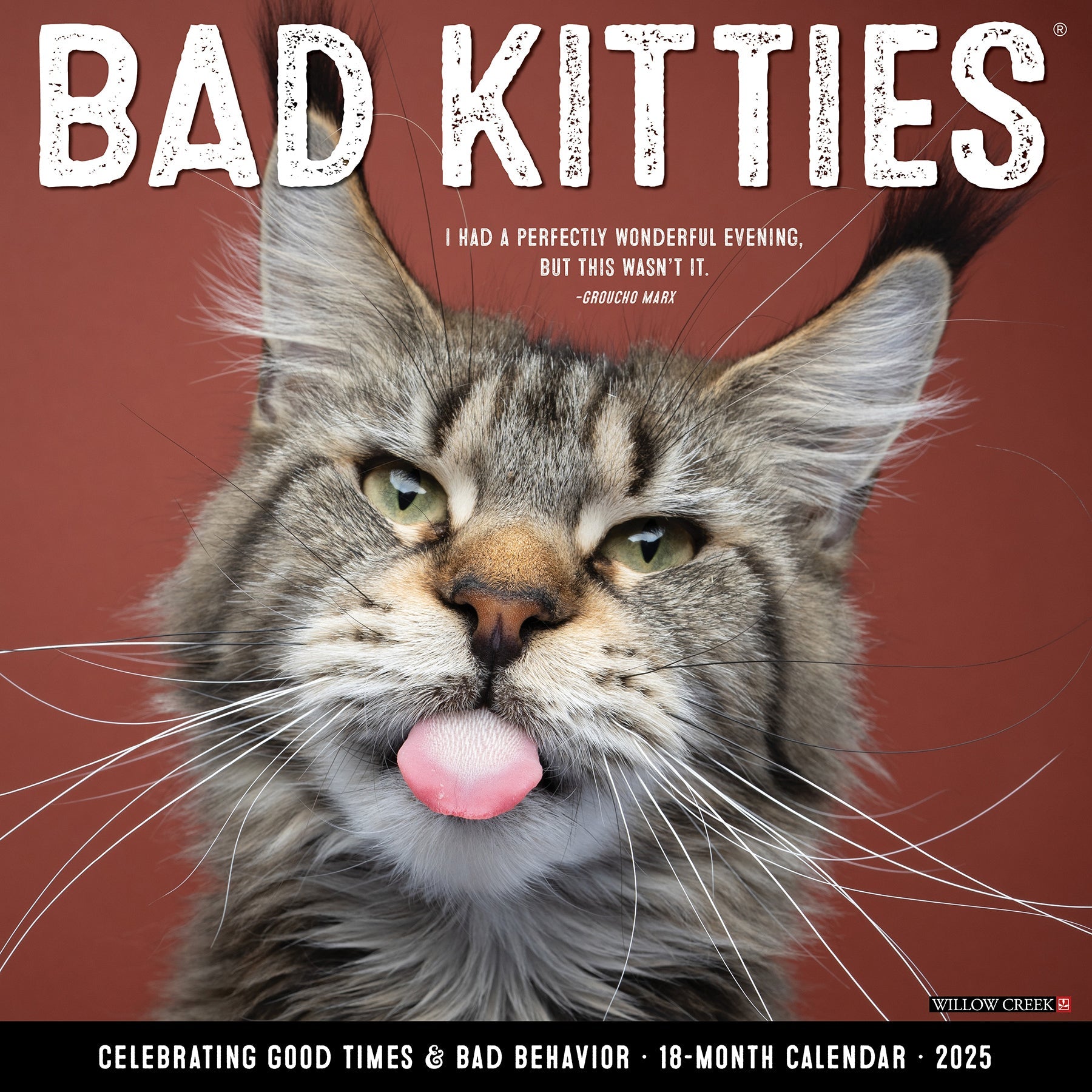 2025 Bad Kitties - Square Wall Calendar (US Only)