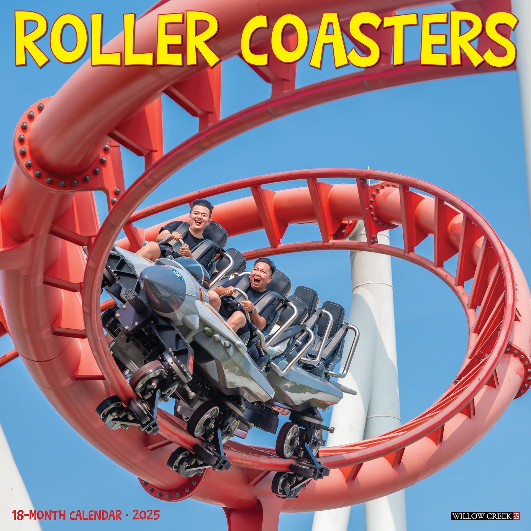 2025 Roller Coasters - Square Wall Calendar (US Only)