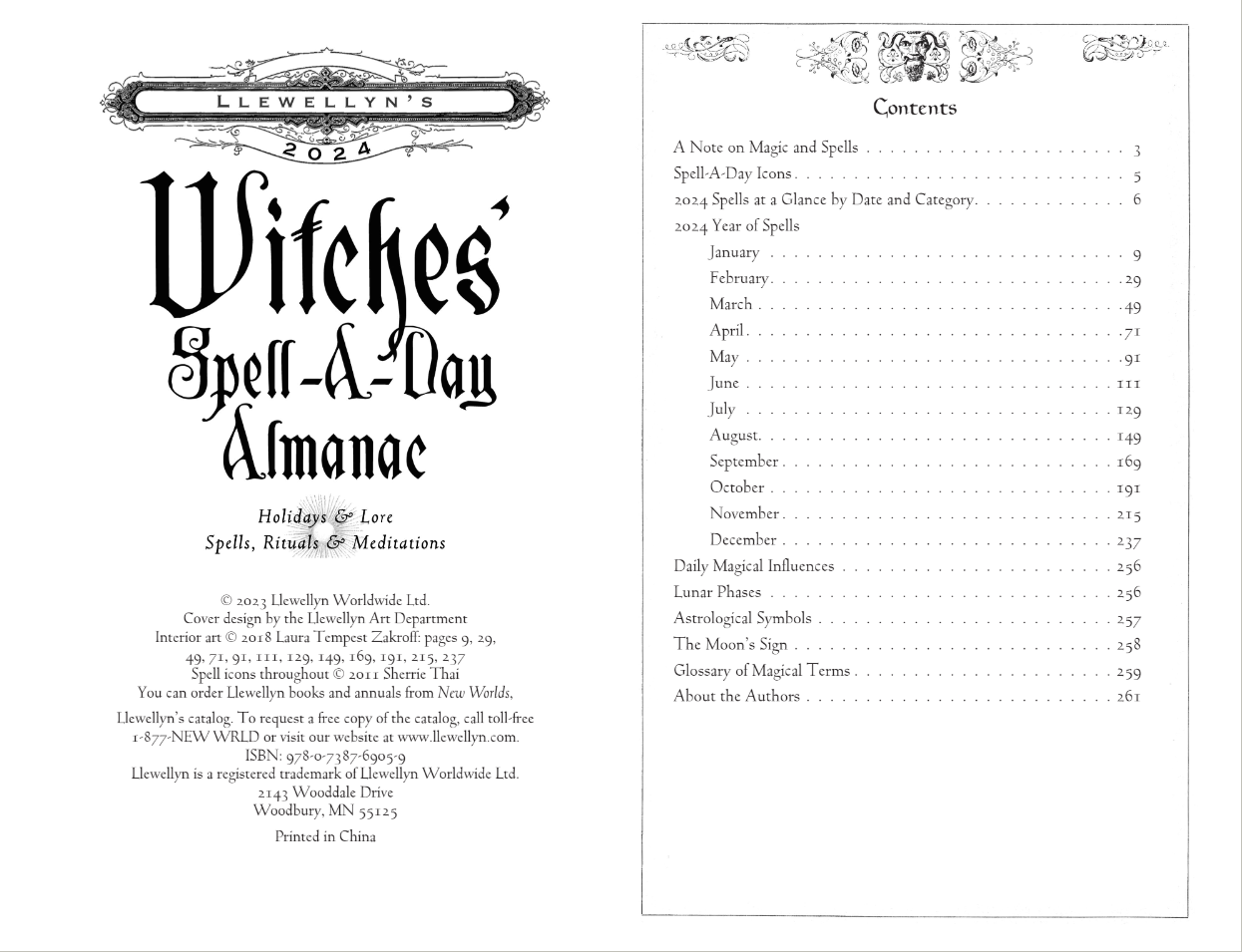 2024 Llewellyn's Witches' Spell-A-Day - Almanac  SOLD OUT