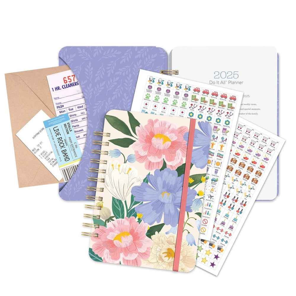 2025 Bella Flora - Do It All Weekly & Monthly Diary/Planner