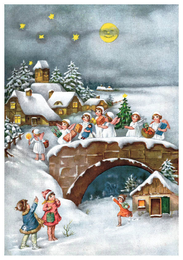 Angels and Bridge - Poster Advent Calendar