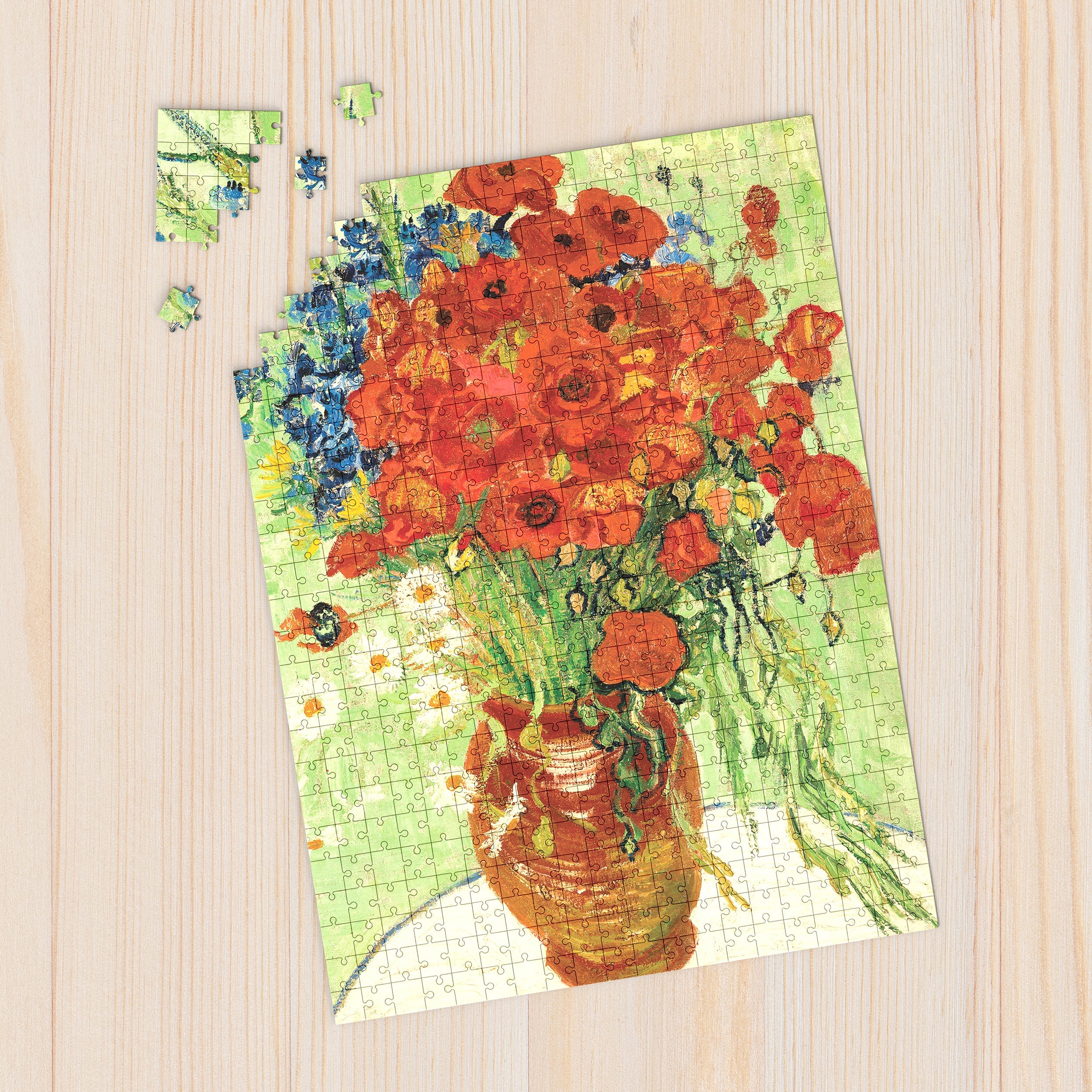 Daisies & Poppies 500 Piece - Jigsaw Puzzle