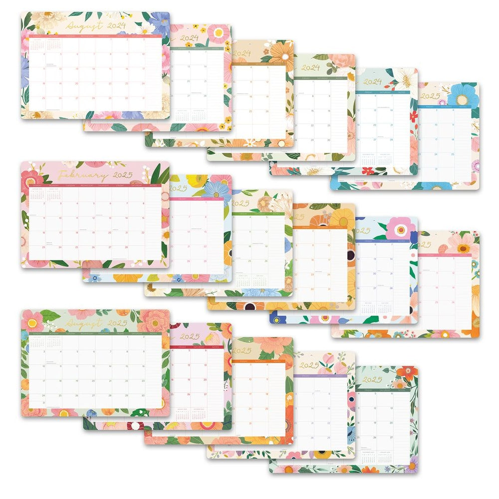 2025 Bella Flora - Decorative Desk Blotter Calendar