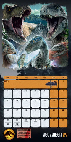 2024 Jurassic World - Square Wall Calendar  SOLD OUT