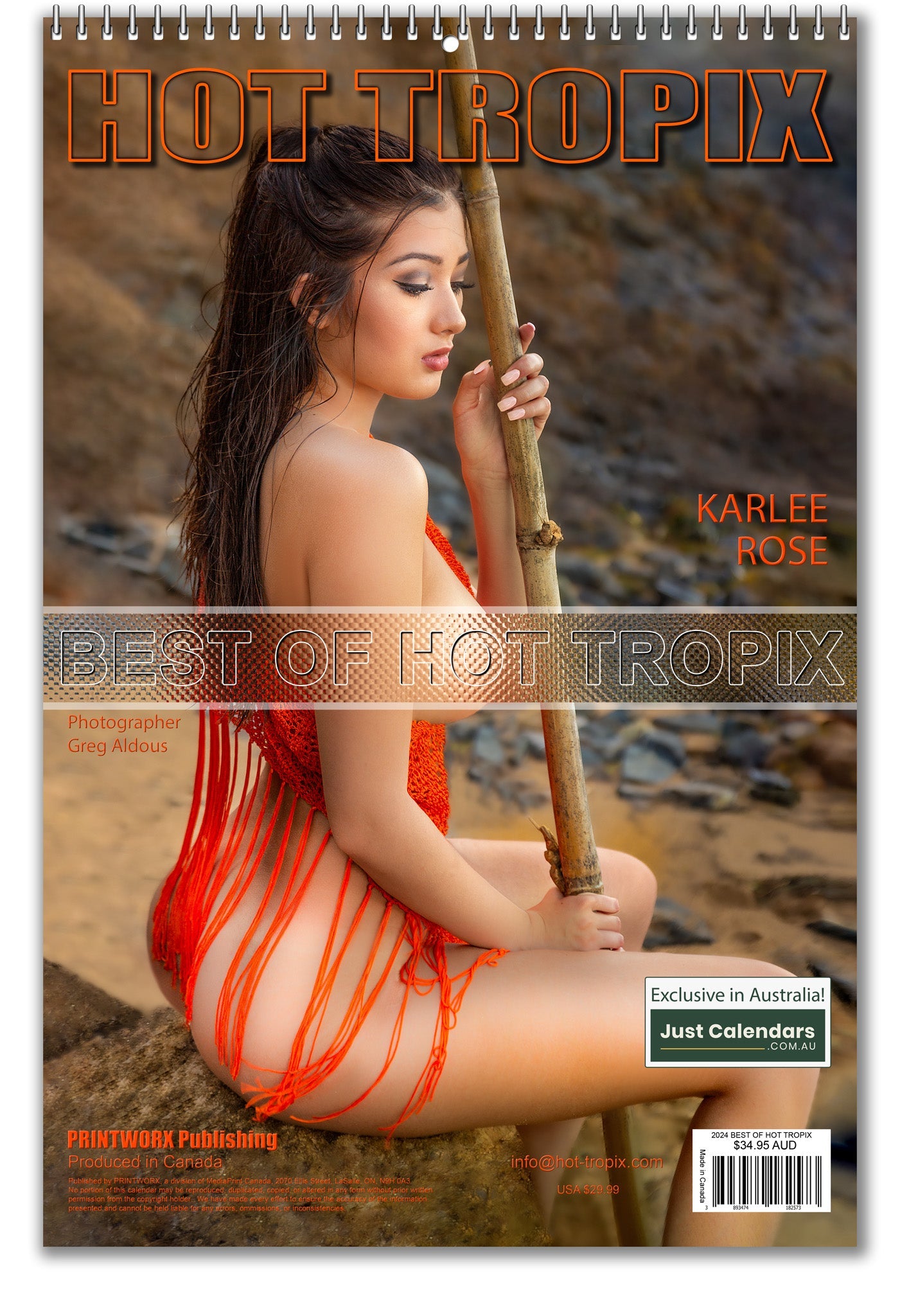 2024 Best Of Hot Tropix (Nude) - A3 Wall Calendar