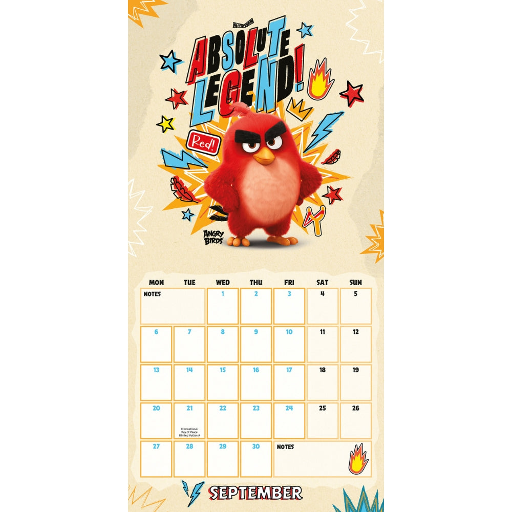2027 Angry Birds 3 - Square Wall Calendar - product image 4