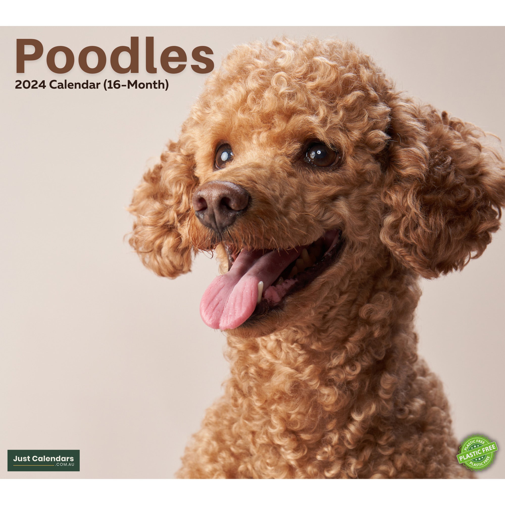 2024 Poodles - Deluxe Wall Calendar