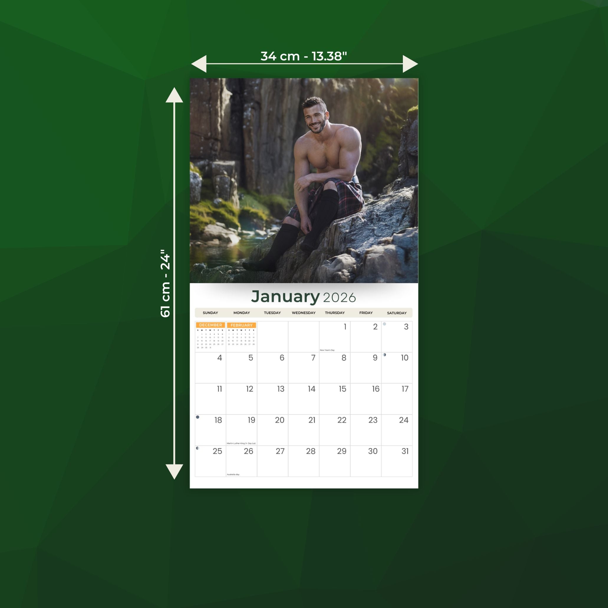 2026 Firefighters - Deluxe Wall Calendar