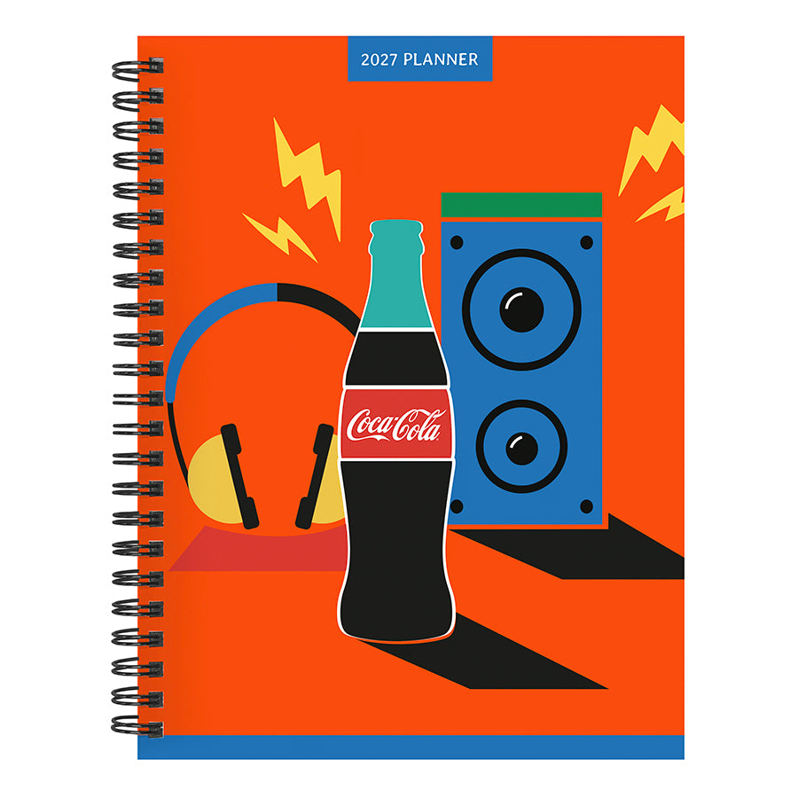 2027 Coca-Cola medium weekly and monthly planner front cover