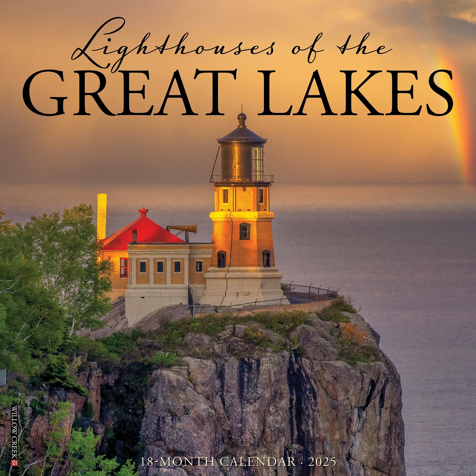 2025 Lighthouses of the Great Lakes - Square Wall Calendar (US Only)