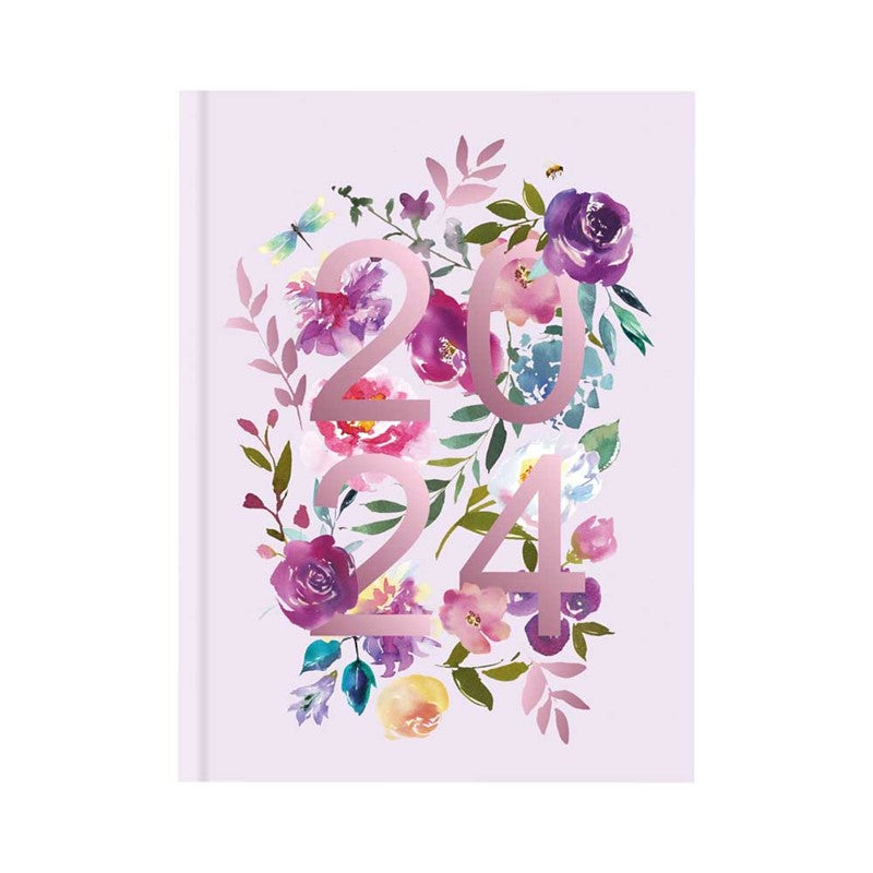 2024 Pink Vintage Floral - Weekly Diary/Planner