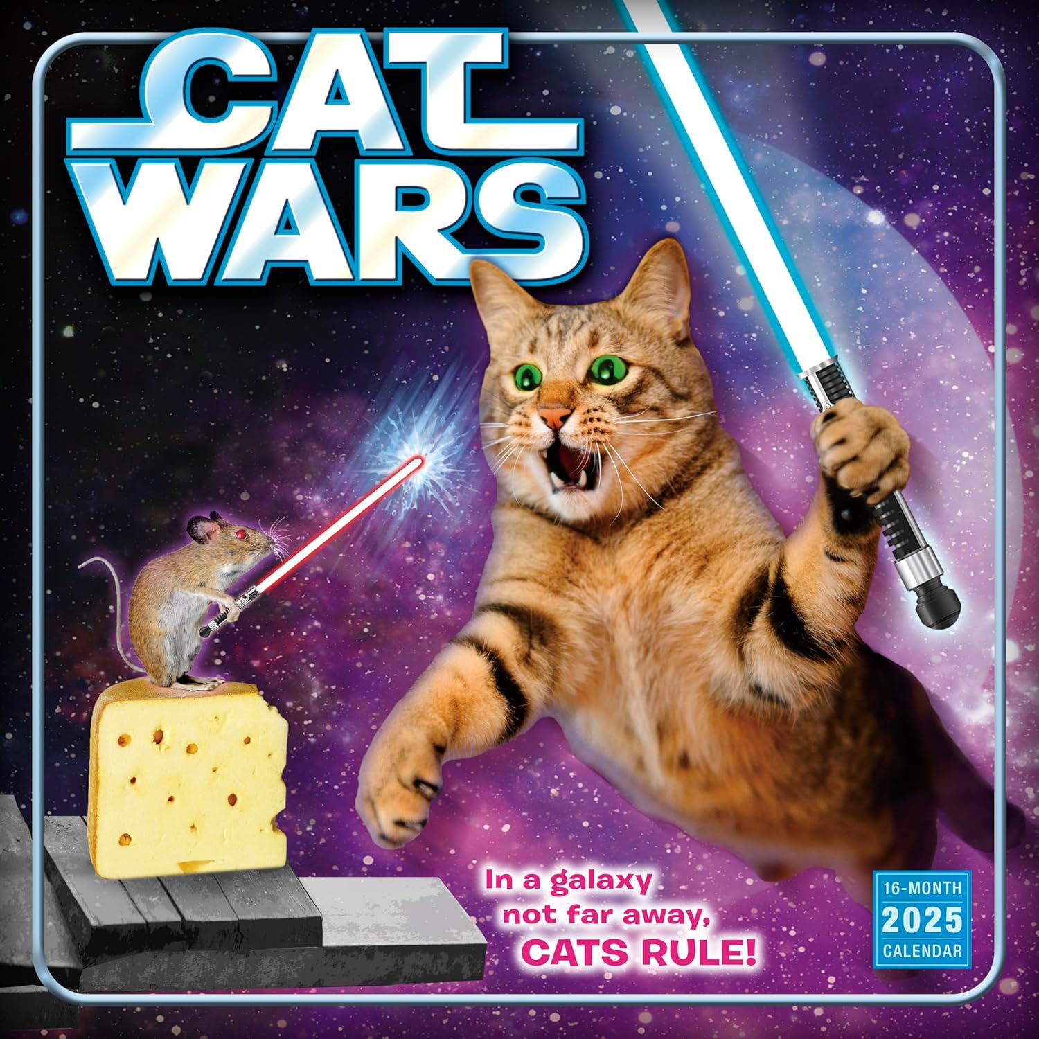 2025 Cat Wars - Square Wall Calendar