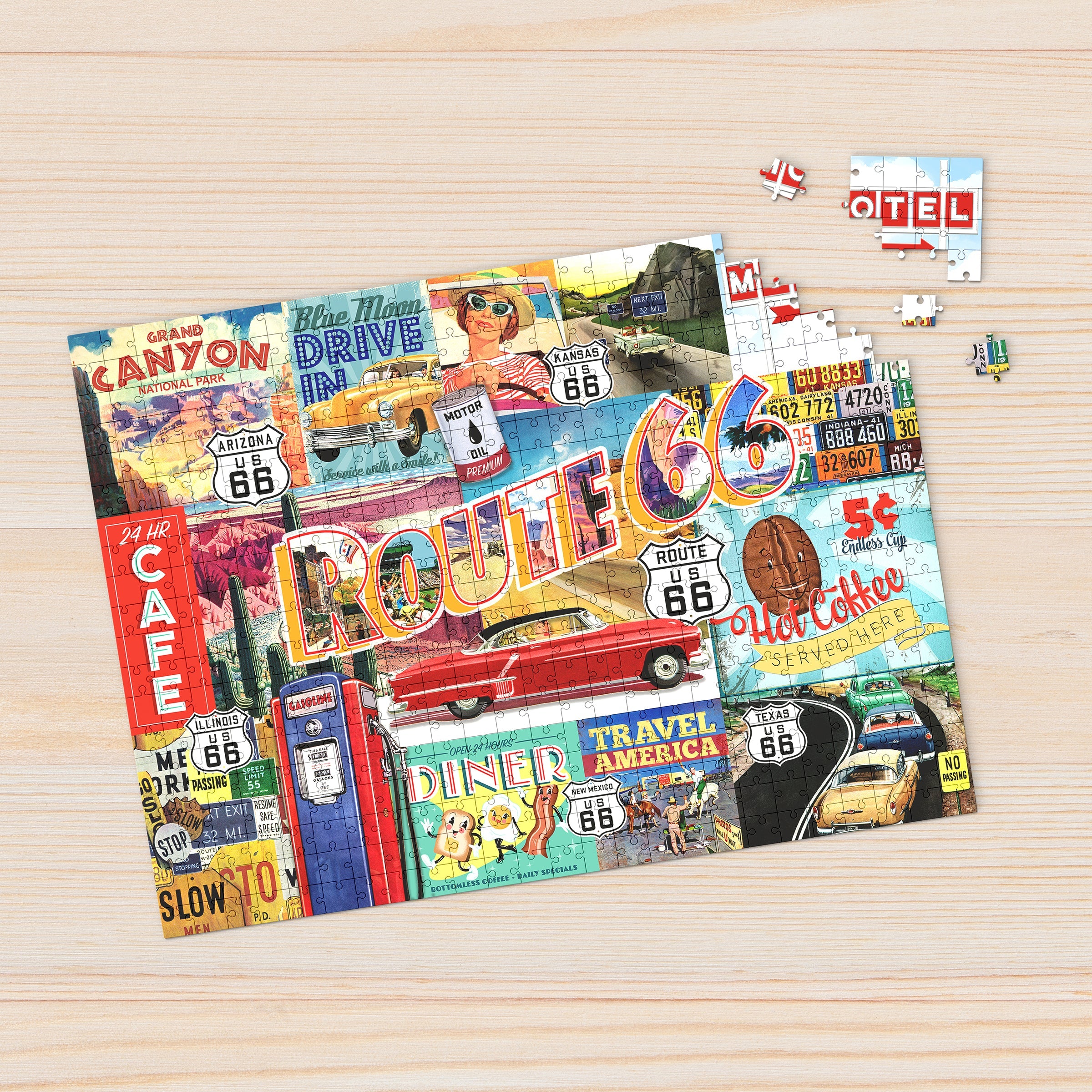 Route 66 1000 Piece - Jigsaw Puzzle