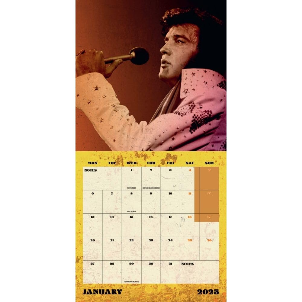 2025 Elvis - Square Wall Calendar