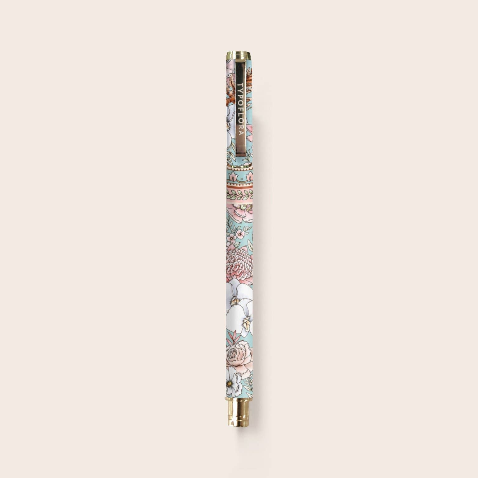Bouquet In Soft Blue - Rollerball Pen (Boxed)