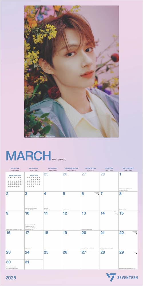 2025 Seventeen - Square Wall Calendar