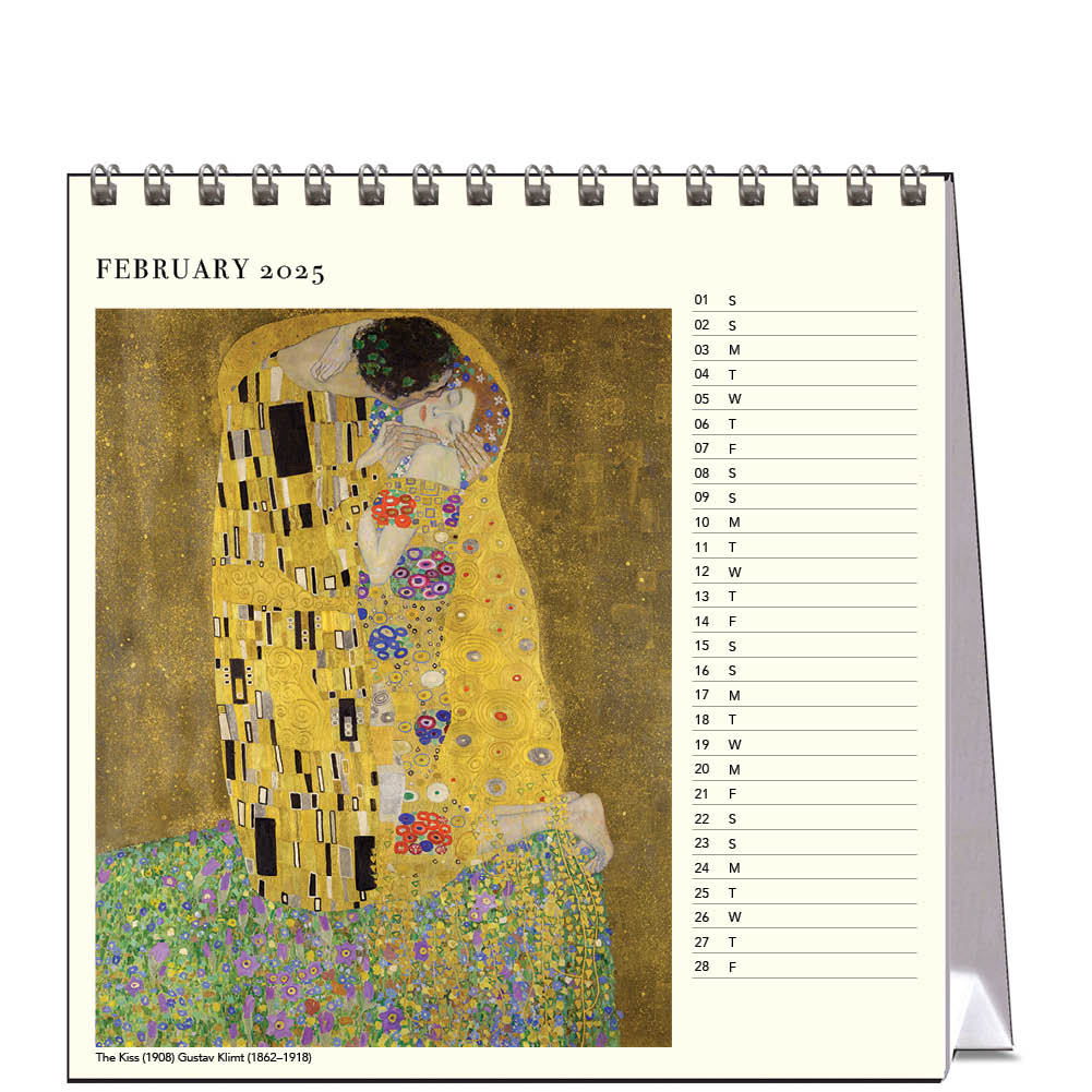 2025 Iconic Paintings - Desk Easel Calendar